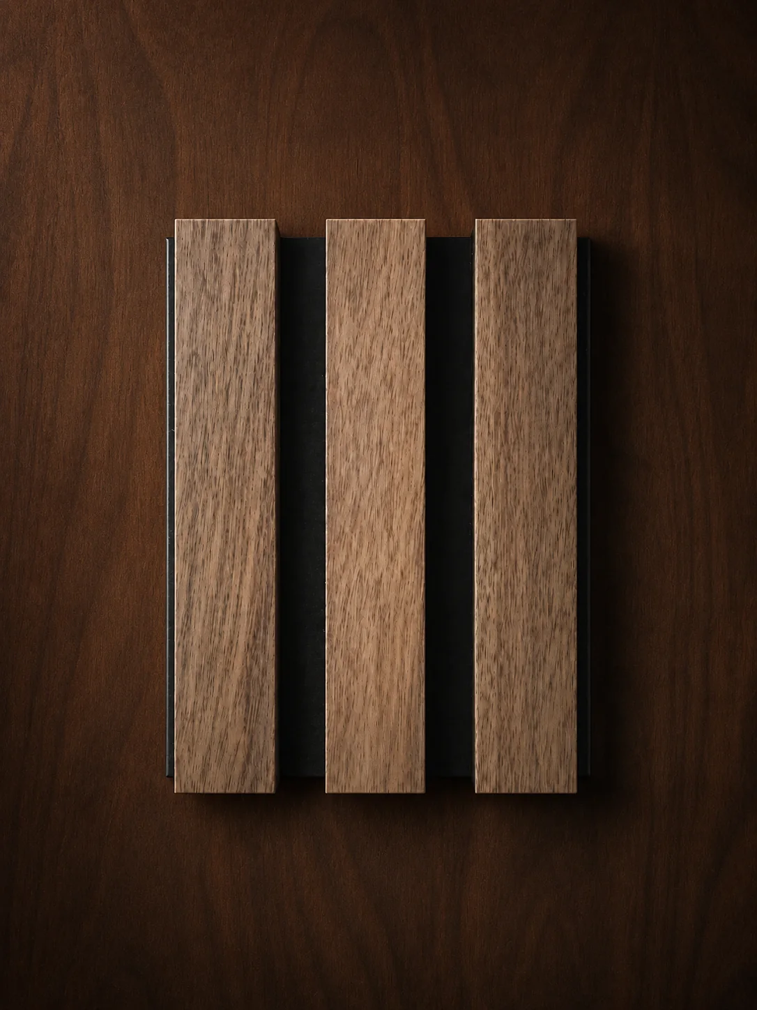 Walnut natural wood veneer panel sample